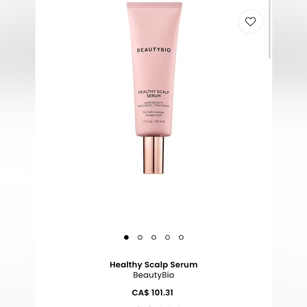 Brand new sealed BeautyBio Healthy Scalp Serum